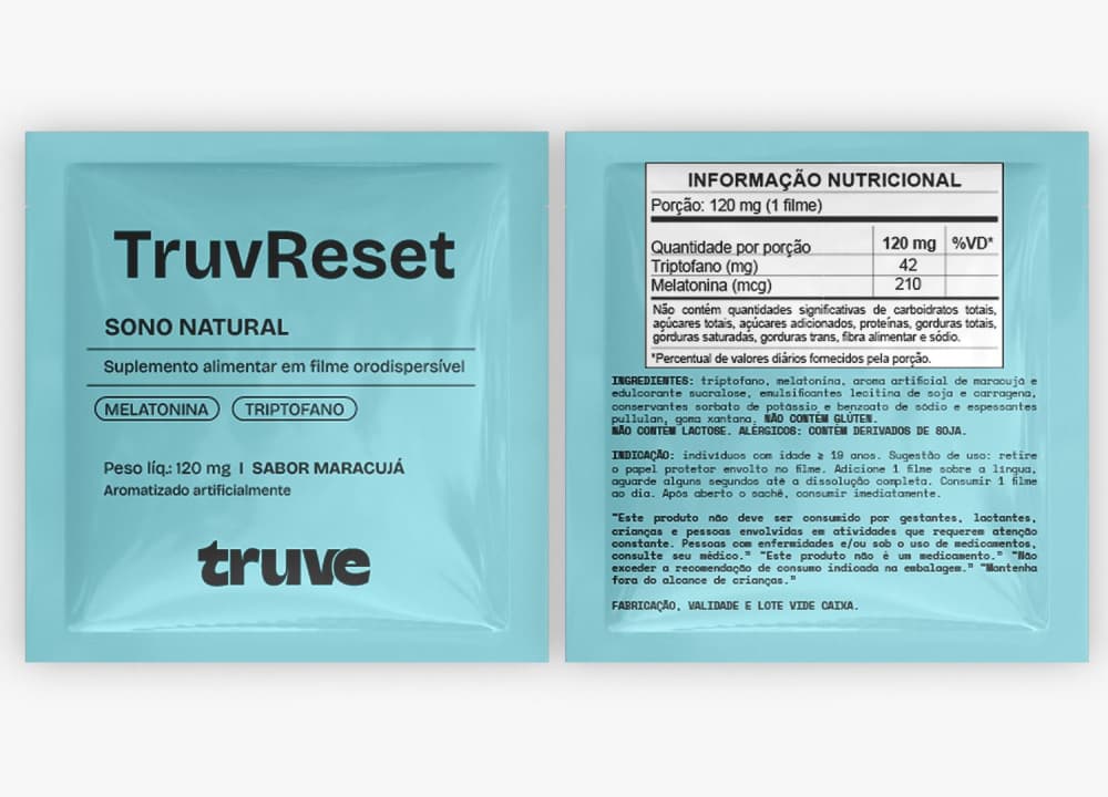 TruvReset - Melatonina e Triptofano em filme orodispersível — imagem 2